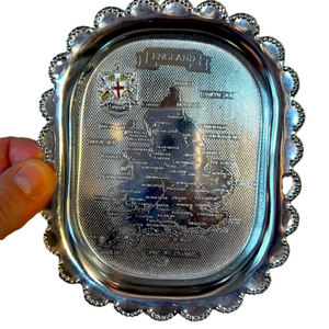 Vintage London Map Souvenir Ashtray 1970s